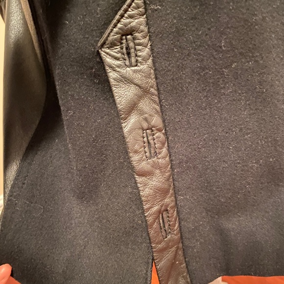 Bebe Fitted Black Jacket w Buttons & Belt- Good condition small mark shown - Picture 13 of 14